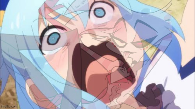 Aqua crying/screaming | image tagged in aqua crying/screaming | made w/ Imgflip meme maker