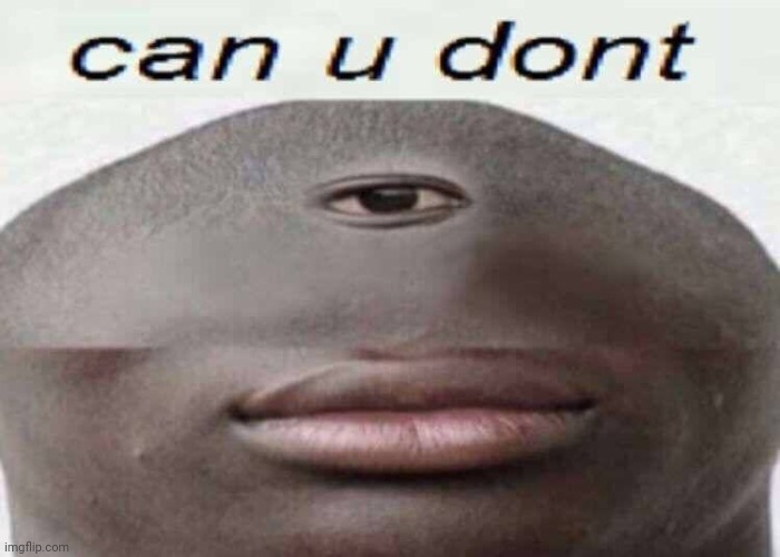 can u dont | image tagged in can u dont | made w/ Imgflip meme maker