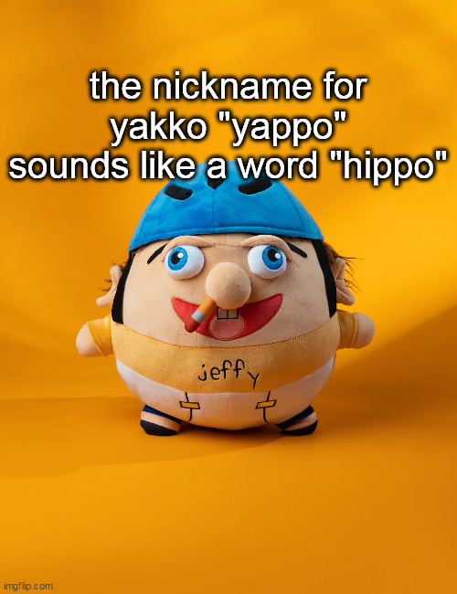 rot | the nickname for yakko "yappo"
sounds like a word "hippo" | image tagged in rot | made w/ Imgflip meme maker