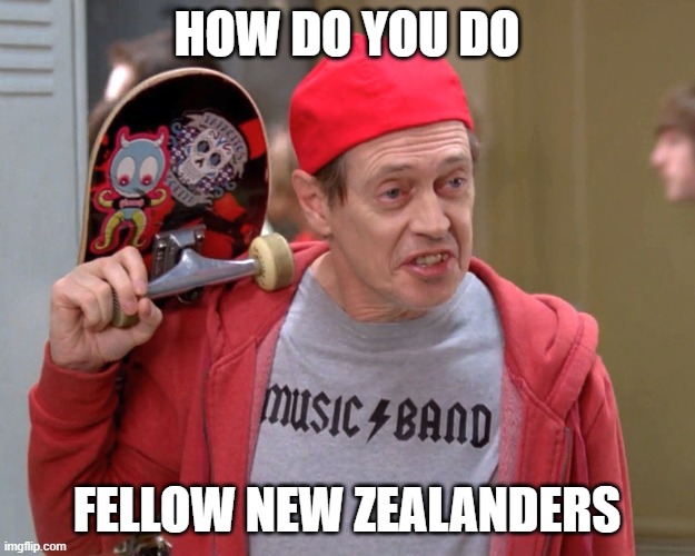 Steve Buscemi Fellow Kids | HOW DO YOU DO; FELLOW NEW ZEALANDERS | image tagged in steve buscemi fellow kids | made w/ Imgflip meme maker