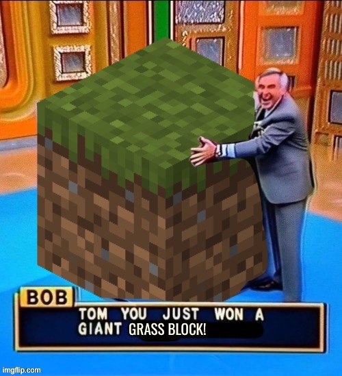 GRASS BLOCK! | made w/ Imgflip meme maker
