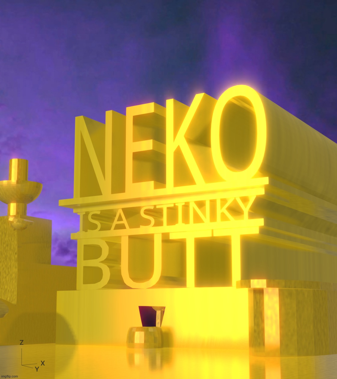 Neko is a stinky butt | image tagged in neko is a stinky butt | made w/ Imgflip meme maker
