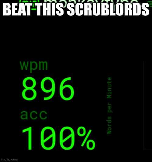 you cant | BEAT THIS SCRUBLORDS | made w/ Imgflip meme maker