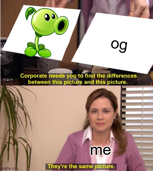 They're The Same Picture | og; me | image tagged in memes,they're the same picture | made w/ Imgflip meme maker