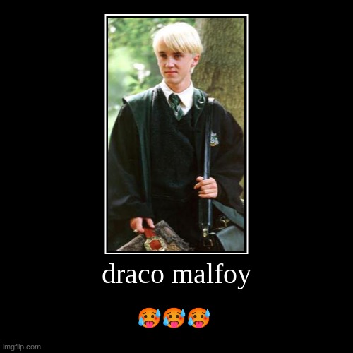 hes so hot!! | draco malfoy | ??? | image tagged in funny,demotivationals | made w/ Imgflip demotivational maker