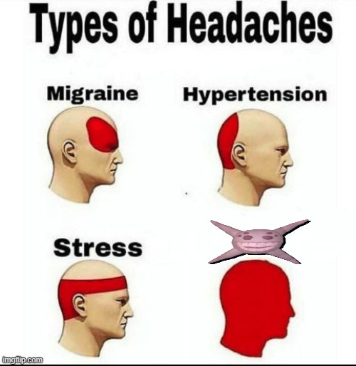 Types of Headaches meme | image tagged in types of headaches meme | made w/ Imgflip meme maker