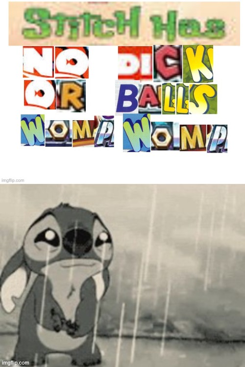 Stitch has no dick or balls womp womp Blank Meme Template