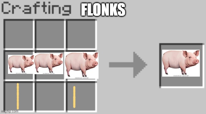 3 pigs = 1 pig | FLONKS | image tagged in wierd,pig | made w/ Imgflip meme maker