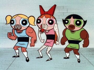 Fake powerpuff Blank Meme Template