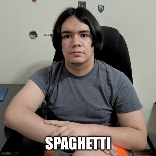 SPAGHETTI | image tagged in neutral reaction guy | made w/ Imgflip meme maker