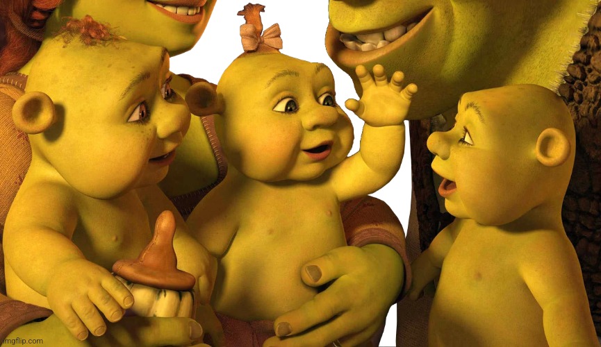 Baby shrek | image tagged in baby shrek | made w/ Imgflip meme maker