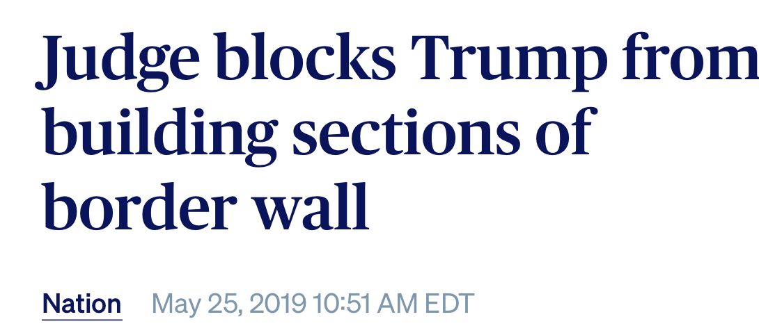 Trump wall blocked Blank Meme Template