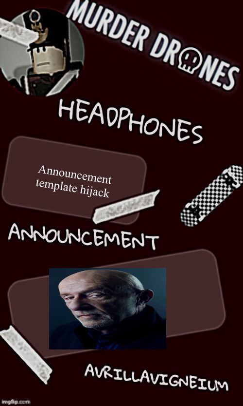 Epic rock AvrilLavigneium announcement temp rahh | Announcement template hijack | image tagged in epic rock avrillavigneium announcement temp rahh | made w/ Imgflip meme maker