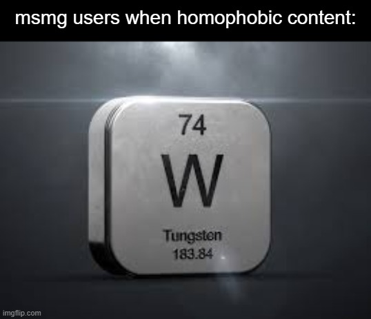 msmg users when homophobic content: | made w/ Imgflip meme maker