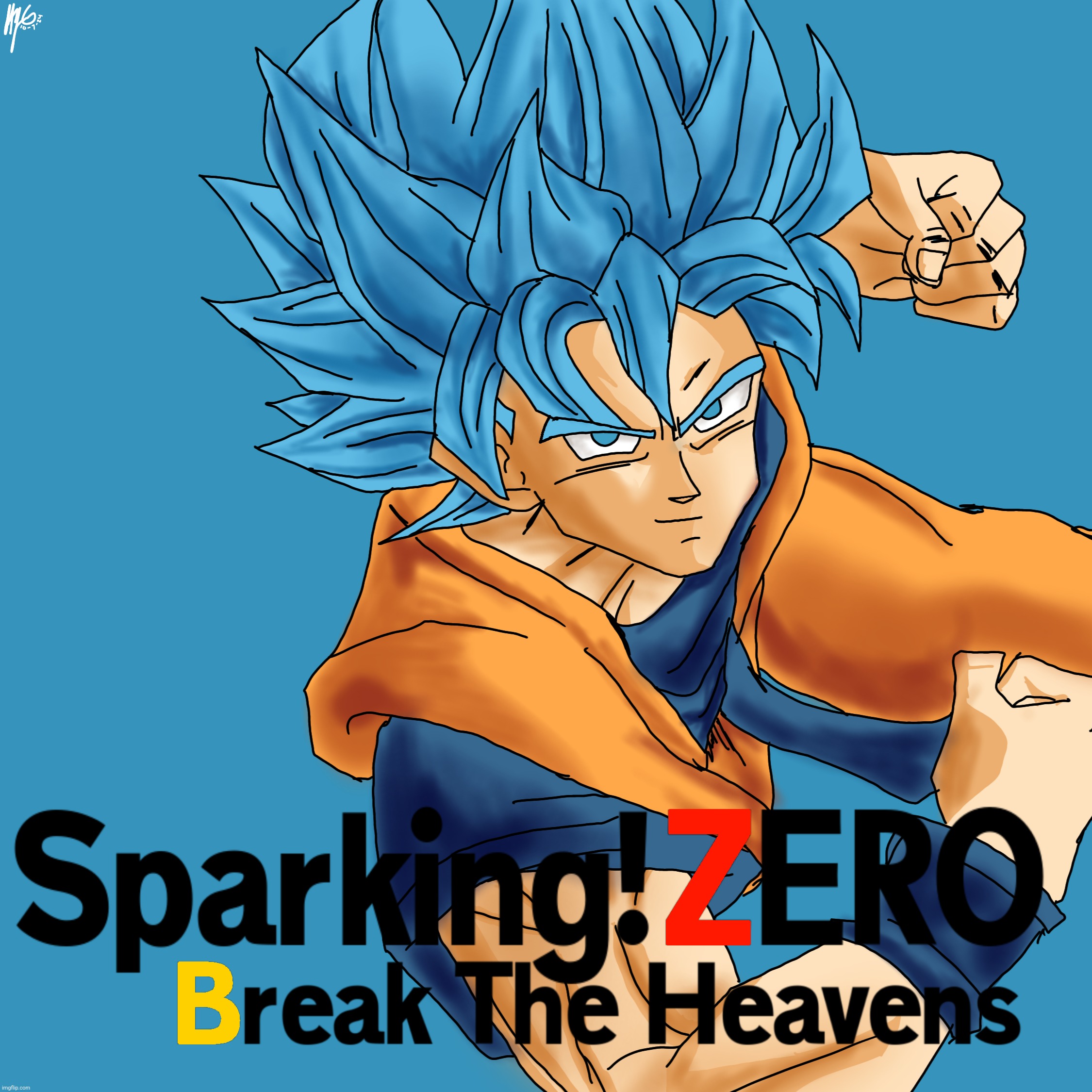 Sparking! Zero | image tagged in drawing,dragon ball z | made w/ Imgflip meme maker