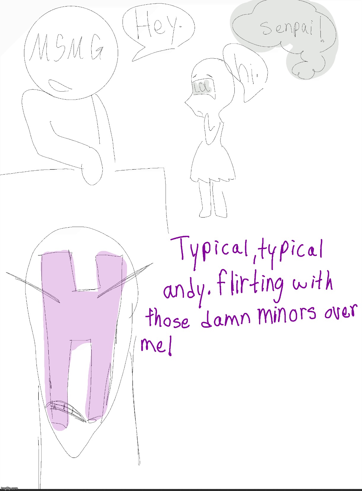 more official fan art but this is the jealously arc.. | made w/ Imgflip meme maker