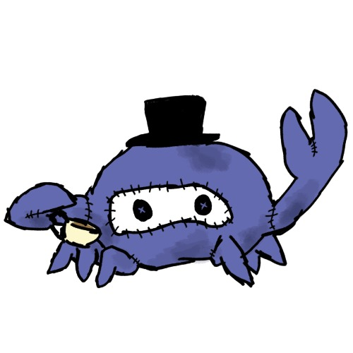 Spycrab sipping tea (many thanks Disco) Blank Meme Template