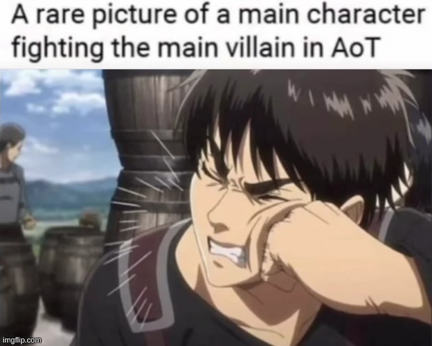 Oh well | image tagged in aot,snk,attack on titan,anime,eren jaeger,shingeki no kyojin | made w/ Imgflip meme maker