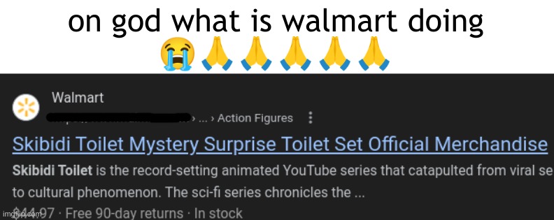 Help me?? | on god what is walmart doing
😭🙏🙏🙏🙏🙏 | image tagged in skibidi toilet,walmart,why,oh god why | made w/ Imgflip meme maker