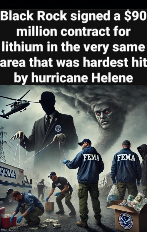 Fema Weather Manipulation and Blackrock | image tagged in black background,weather,manipulation | made w/ Imgflip meme maker