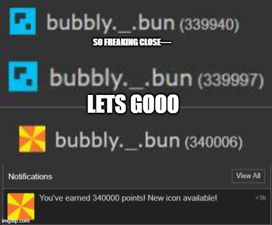 YOOO LETS GOOO CHAT NEW ICONNN | SO FREAKING CLOSE----; LETS GOOO | made w/ Imgflip meme maker