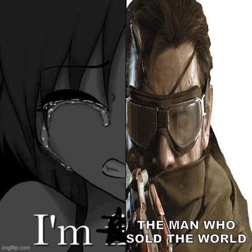 me when I solid my metal gear until I big boss the peace walker revengce rising | THE MAN WHO SOLD THE WORLD | image tagged in i'm fi | made w/ Imgflip meme maker