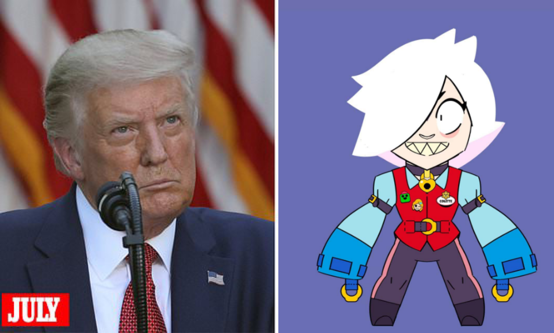 High Quality Trump = Colette Blank Meme Template