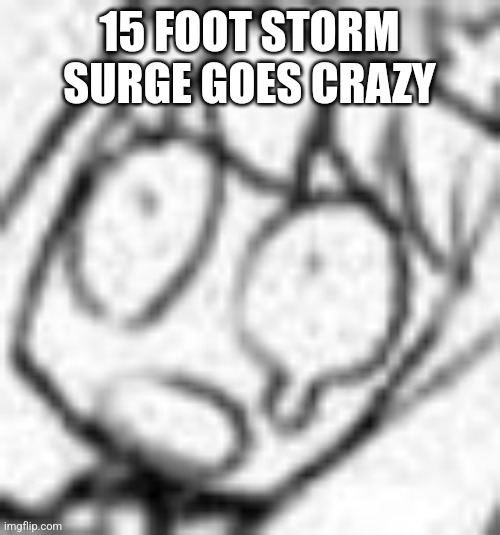 . | 15 FOOT STORM SURGE GOES CRAZY | image tagged in d | made w/ Imgflip meme maker