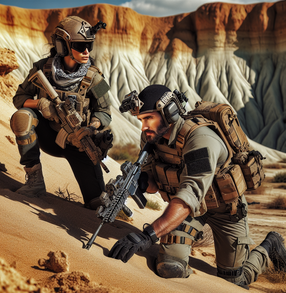 two Israeli commandos in Gaza Blank Meme Template