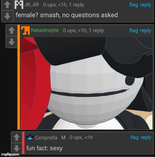 Female? Smash x Fun fact: sexy | image tagged in female smash x fun fact sexy | made w/ Imgflip meme maker