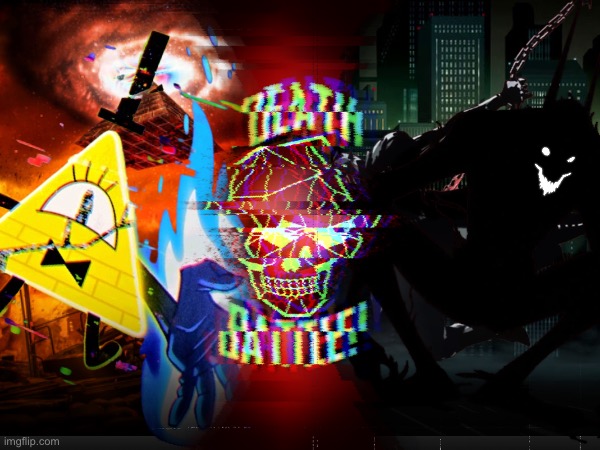 Bill Cipher VS The Batman Who Laughs/The Darkest Knight (Gravity Falls VS DC Comics) | image tagged in bill cipher,batman,dc comics,gravity falls,death battle | made w/ Imgflip meme maker