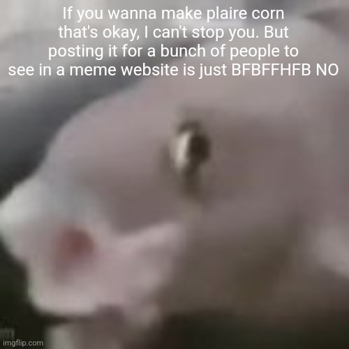 fih | If you wanna make plaire corn that's okay, I can't stop you. But posting it for a bunch of people to see in a meme website is just BFBFFHFB NO | image tagged in fih | made w/ Imgflip meme maker