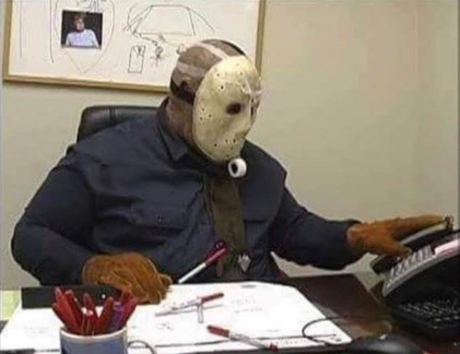 jason working Blank Meme Template