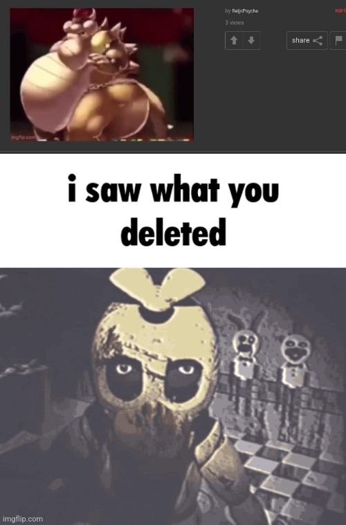 image tagged in i saw what you deleted | made w/ Imgflip meme maker