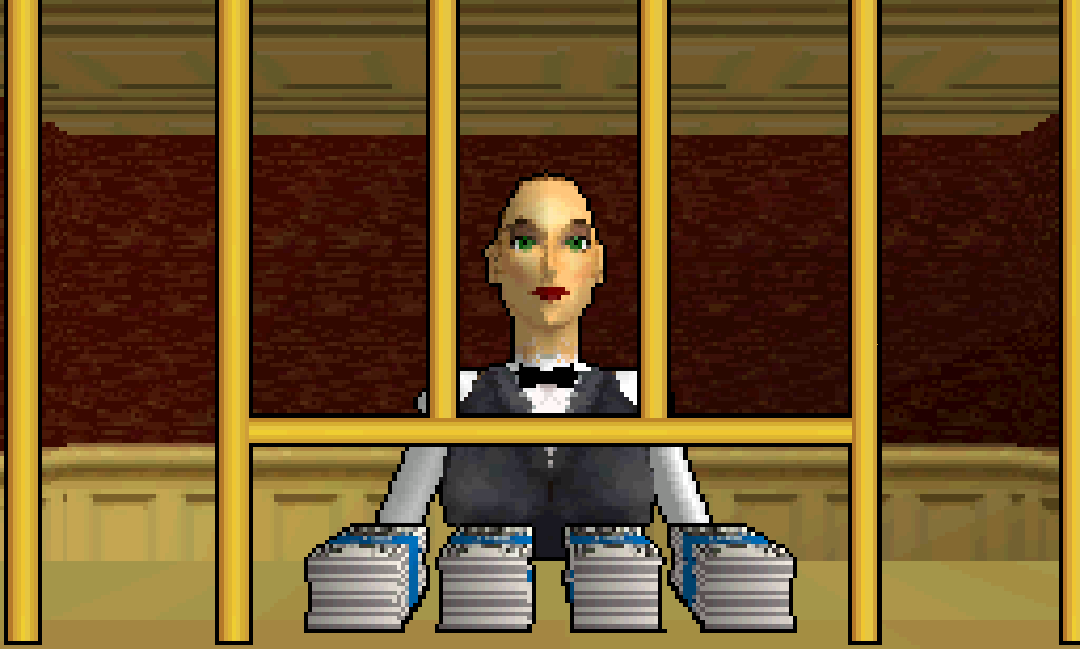 Money girl in prison Blank Meme Template