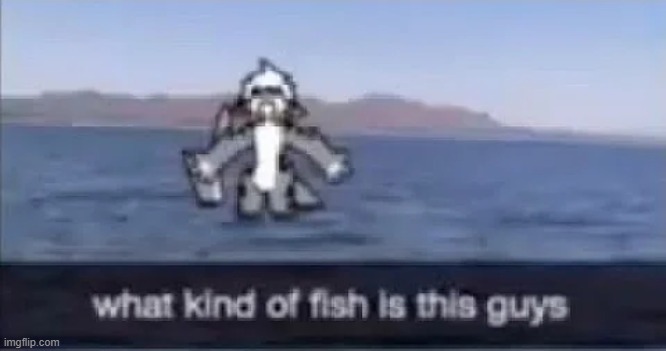 imagine Payday 2 but the police assault music is replaced by Second Trumpet from Lobotomy Corporation | image tagged in what kind of fish is this | made w/ Imgflip meme maker