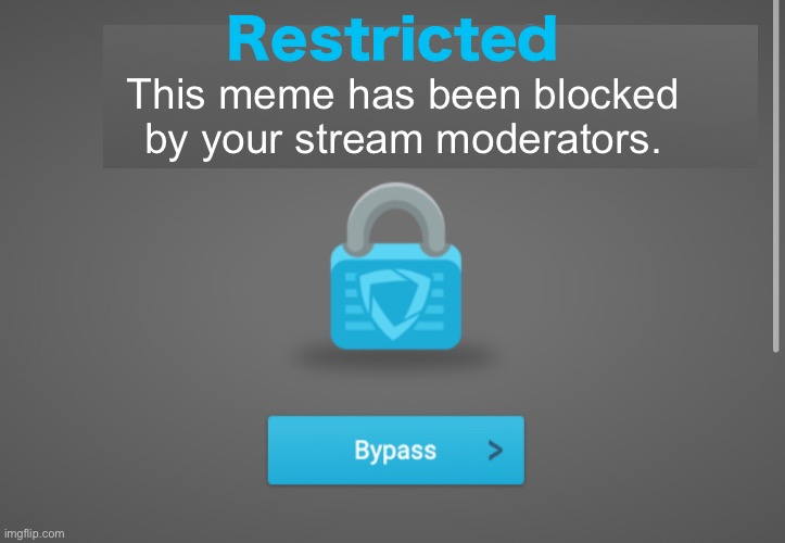 GoGuardian Imgflip Edition | Restricted; This meme has been blocked by your stream moderators. | image tagged in goguardian,school,blocked | made w/ Imgflip meme maker