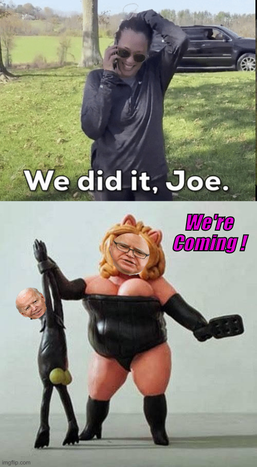 Sickos | We're Coming ! | image tagged in we did it joe,piggy bdsm,political meme,politics,funny memes,funny | made w/ Imgflip meme maker