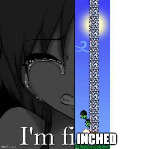 Terraria is goated | INCHED | image tagged in i'm fi | made w/ Imgflip meme maker