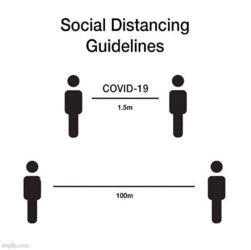 social distancing guidelines | image tagged in social distancing guidelines | made w/ Imgflip meme maker