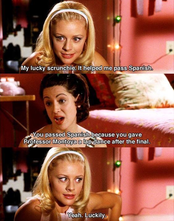 Legally Blonde Luckily Blank Meme Template