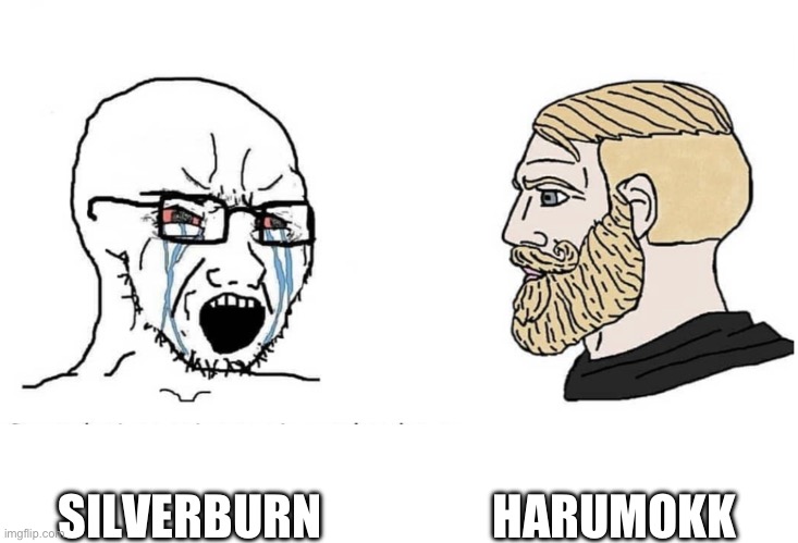 Soyboy Vs Yes Chad | SILVERBURN HARUMOKKAPATI | image tagged in soyboy vs yes chad | made w/ Imgflip meme maker