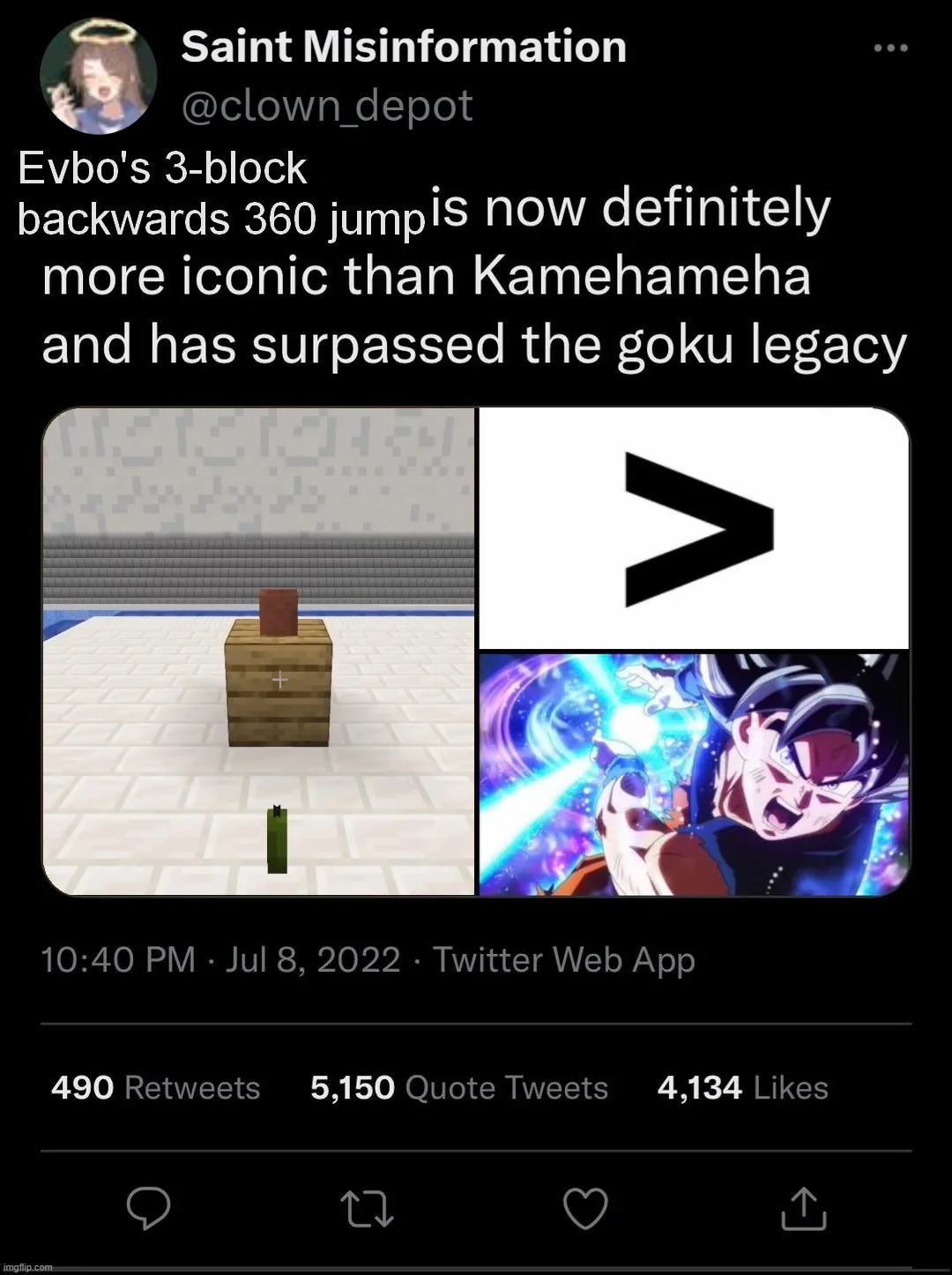 Goku never used a backwards 360 on Cell | made w/ Imgflip meme maker