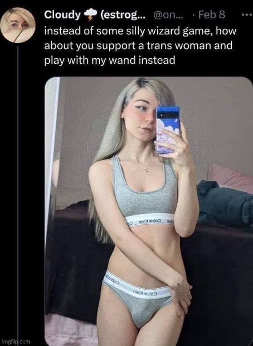 Cloudy trans woman | image tagged in cloudy trans woman | made w/ Imgflip meme maker