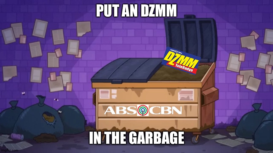 Put an DZMM In the Garbage | PUT AN DZMM; IN THE GARBAGE | image tagged in put the garbage | made w/ Imgflip meme maker