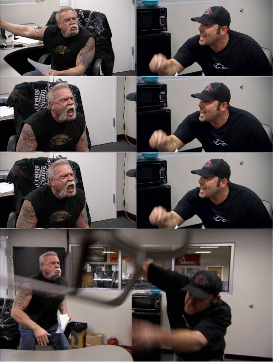 American Chopper Blank Meme Template