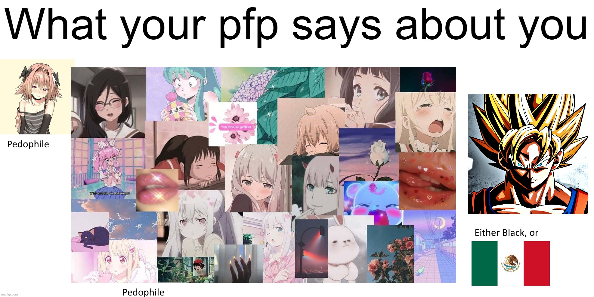 What your pfp says about you | made w/ Imgflip meme maker