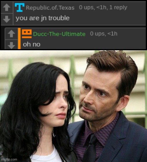 im cooked. | image tagged in guy staring intensely at scared girl | made w/ Imgflip meme maker
