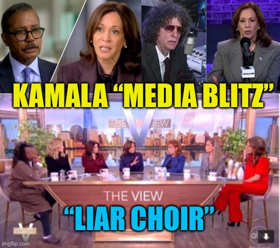 Whistleblowers needed: whatever was edited out, must really be bad. | KAMALA “MEDIA BLITZ”; “LIAR CHOIR” | image tagged in gifs,kamala harris,democrats,fake news,incompetence | made w/ Imgflip meme maker