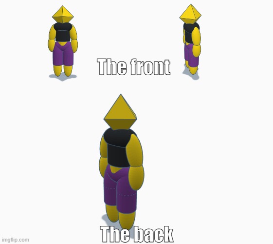 Speedran Elliot | The front; The back | made w/ Imgflip meme maker
